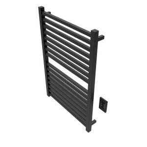 Amba Products Q2942MB Quadro 16-Bar Hardwired Towel Warmer - 4.375 x 29.125 x 42.625 in. - Matte Black Finish