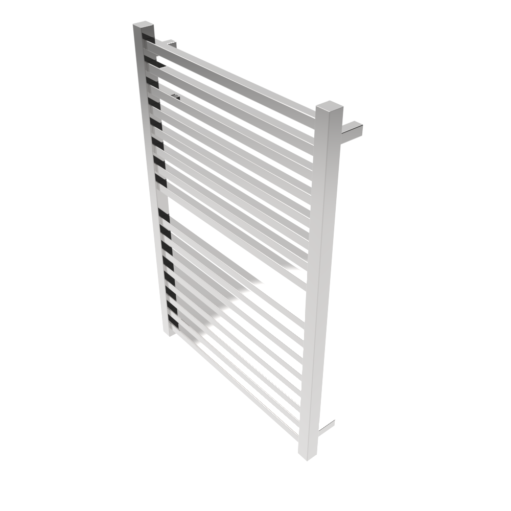 Amba Products Q2942P Quadro 16-Bar Hardwired Towel Warmer - 4.375 x 29.125 x 42.625 in. - Polished Finish