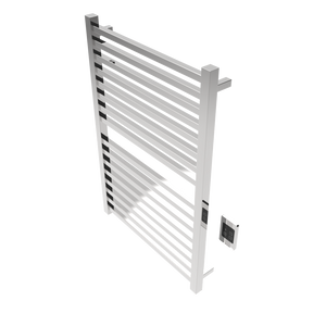 Amba Products Q2942P Quadro 16-Bar Hardwired Towel Warmer - 4.375 x 29.125 x 42.625 in. - Polished Finish