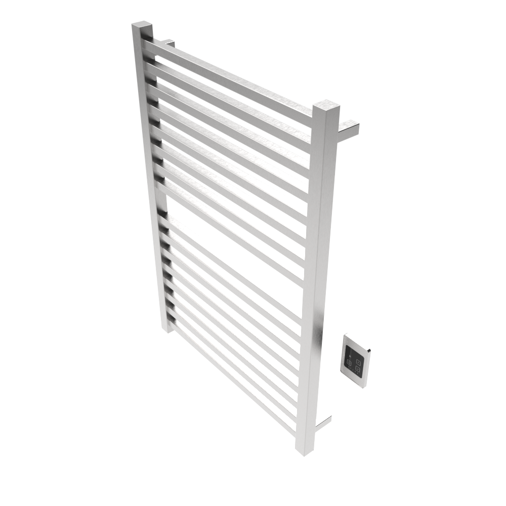Amba Products Q2942B Quadro 16-Bar Hardwired Towel Warmer - 4.375 x 29.125 x 42.625 in. - Brushed Finish