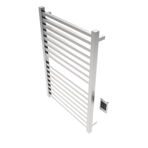 Amba Products Q2942B Quadro 16-Bar Hardwired Towel Warmer - 4.375 x 29.125 x 42.625 in. - Brushed Finish