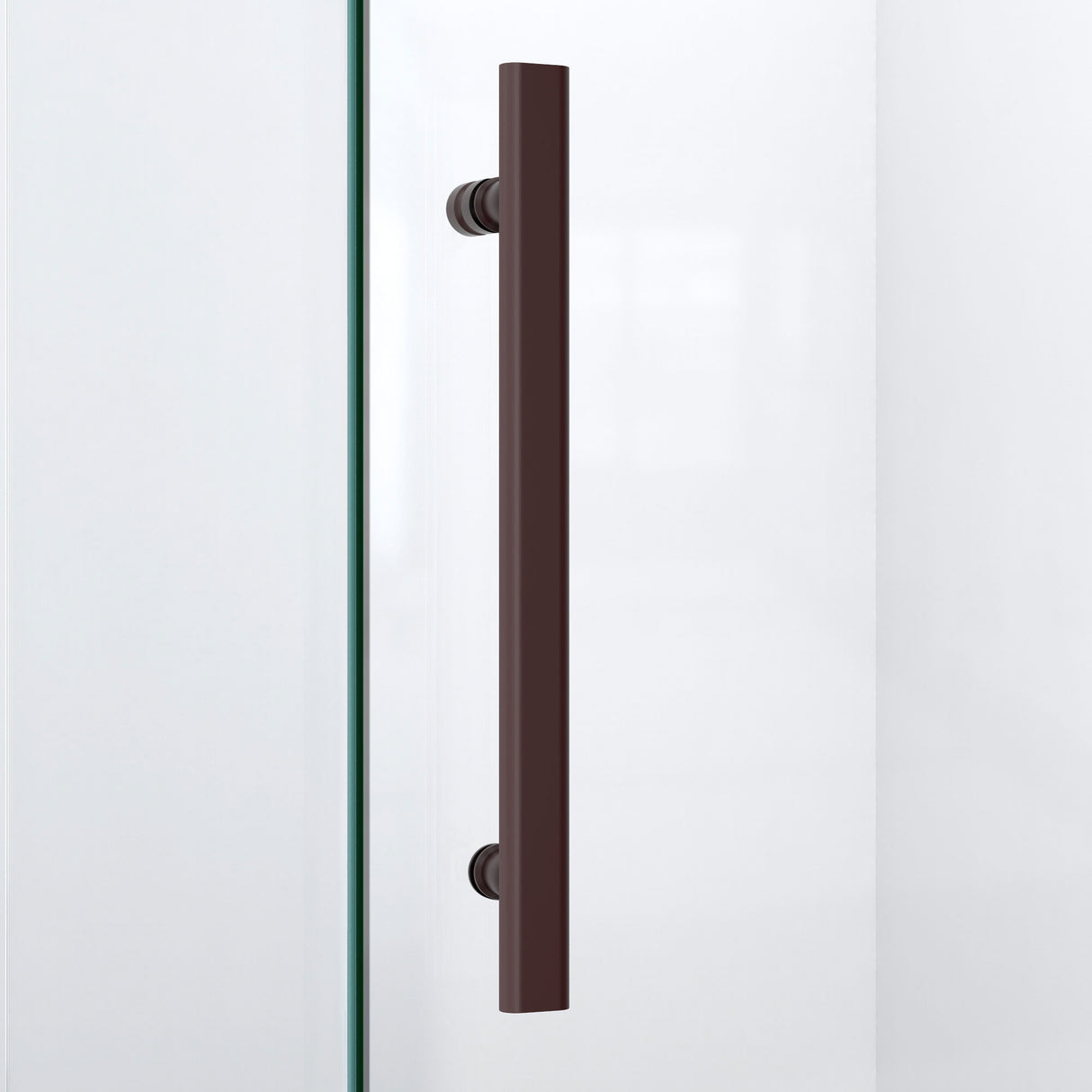 DreamLine Quatra Plus 32 in. D x 46 in. W x 72 in. H Frameless Hinged Shower Enclosure in Oil Rubbed Bronze