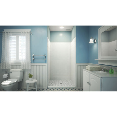 DreamLine QWALL-VS 32-36 in. W x 41-1/2 in. D x 76 in. H Acrylic Wall Kit in White