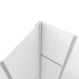 DreamLine Visions 32 in. D x 60 in. W x 78 3/4 in. H Sliding Shower Door, Base, and White Wall Kit in Chrome
