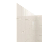 DreamLine QWALL-VS 56-60 in. W x 36 in. D x 62 in. H Acrylic Wall Kit in Biscuit