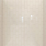 DreamLine QWALL-VS 56-60 in. W x 36 in. D x 62 in. H Acrylic Wall Kit in Biscuit