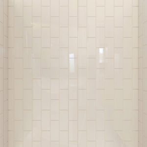 DreamLine QWALL-VS 56-60 in. W x 36 in. D x 62 in. H Acrylic Wall Kit in Biscuit