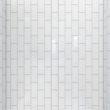 DreamLine Aqua-Q Fold 32 in. D x 32 in. W x 76 3/4 in. H Frameless Bi-Fold Shower Door in Chrome with White Acrylic Kit