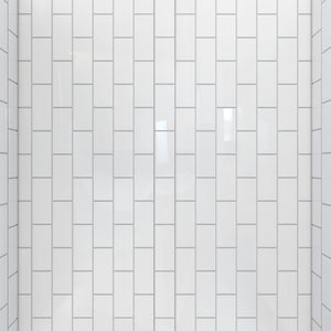 DreamLine Aqua-Q Fold 36 in. D x 36 in. W x 76 3/4 in. H Frameless Bi-Fold Shower Door in Chrome with White Acrylic Kit