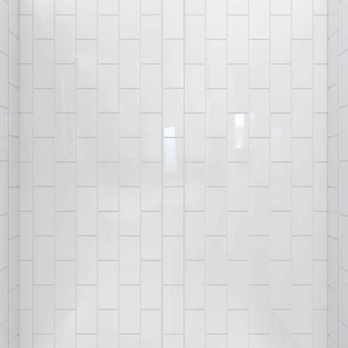 DreamLine QWALL-VS 41-1/2 in. W x 41-1/2 in. D x 76 in. H Acrylic Corner Wall Kit in White