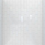 DreamLine Flex 32 in. D x 32 in. W x 78 3/4 in. H Pivot Shower Door, Base, and White Wall Kit in Chrome