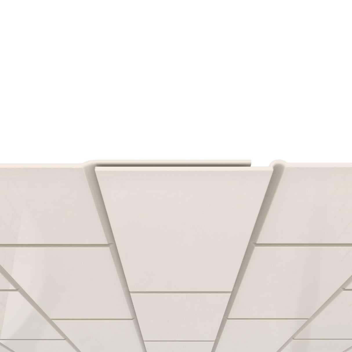 DreamLine QWALL-VS 56-60 in. W x 36 in. D x 62 in. H Acrylic Wall Kit in Biscuit