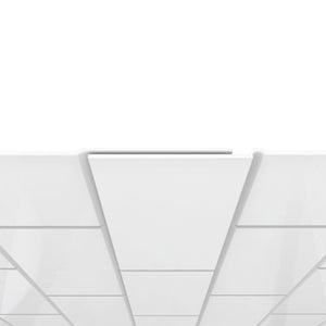 DreamLine Infinity-Z 56-60 in. W x 60 in. H Sliding Tub Door and White Wall Kit in Satin Black and Clear Glass