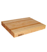 John Boos RA01 Maple Wood Cutting Board for Kitchen Prep 18 Inches x 12 Inches, 2.25 Thick Reversible End Grain Rectangular Charcuterie Block 18X12X2.25 MPL-EDGE GR-REV-GRIPS-