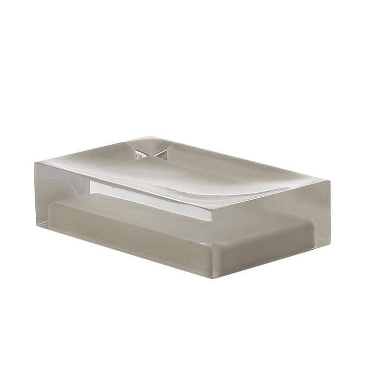 Decorative Light Turtledove Square Soap Holder