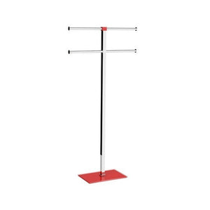 Towel Holder, Red, Steel and Resin