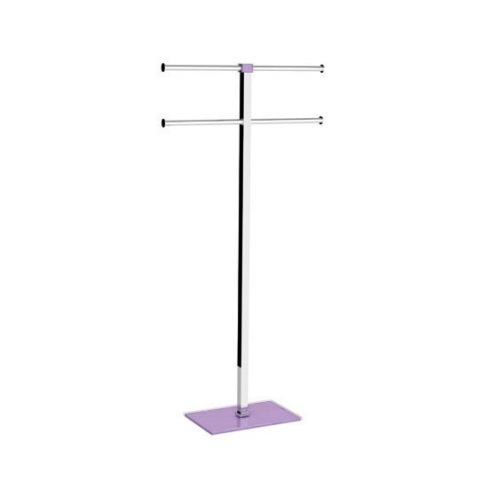 Towel Rack, Resin and Steel, Lilac