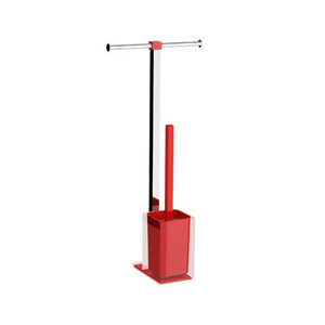 Bathroom Butler in Steel and Red Resin