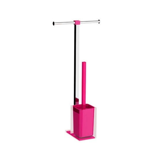 Pink Thermoplastic Resin Bathroom Butler Made in Steel