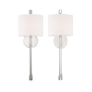 Rachel 1 Light Polished Nickel Sconce RAC-A3501-PN