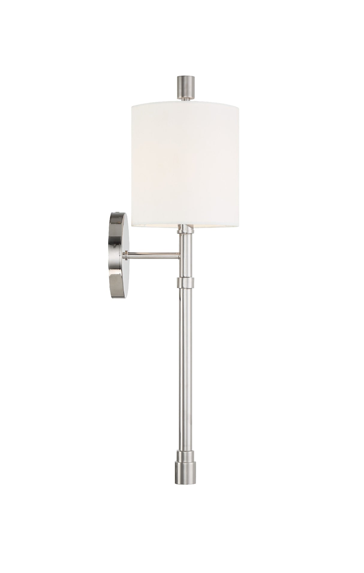 Rachel 1 Light Polished Nickel Sconce RAC-A3501-PN