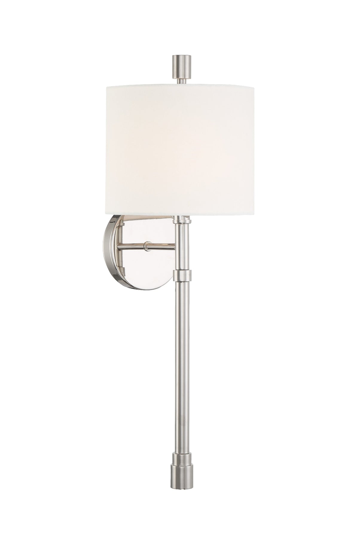 Rachel 1 Light Polished Nickel Sconce RAC-A3501-PN