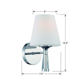 Ramsey 1 Light Polished Nickel Sconce RAM-A3401-PN