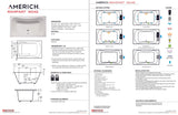 Americh RA6042TA5-BI Rampart 6042 - Tub Only / Airbath 5 - Biscuit