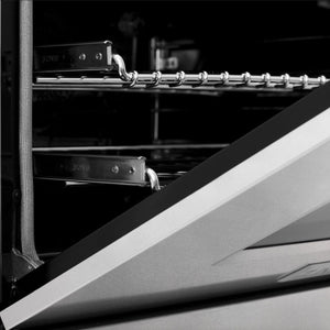 ZLINE Autograph Edition 60 in. 7.4 cu. ft. Legacy Dual Fuel Range with 9 Burner Gas Cooktop and 2 Electric Convection Ovens in DuraSnow® Stainless Steel and Champagne Bronze Accents (RASZ-SN-60-CB)