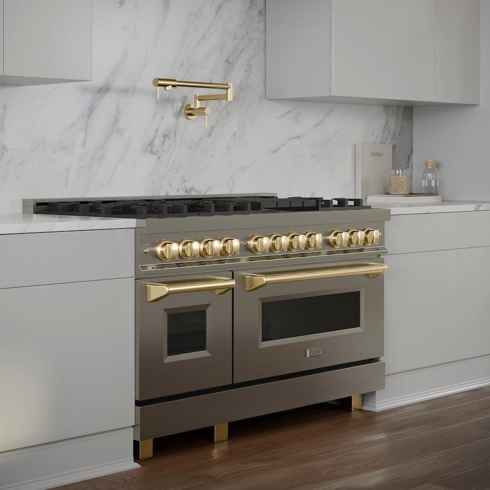 ZLINE Gemini Pot Filler in Polished Gold (GEM-FPF-PG)