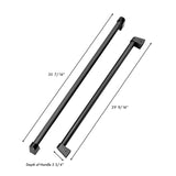 ZLINE 60 in. Built-in Refrigerator Handles in Black Stainless Steel for ZLINE RBIV-60 (RBIVH-BS-60)