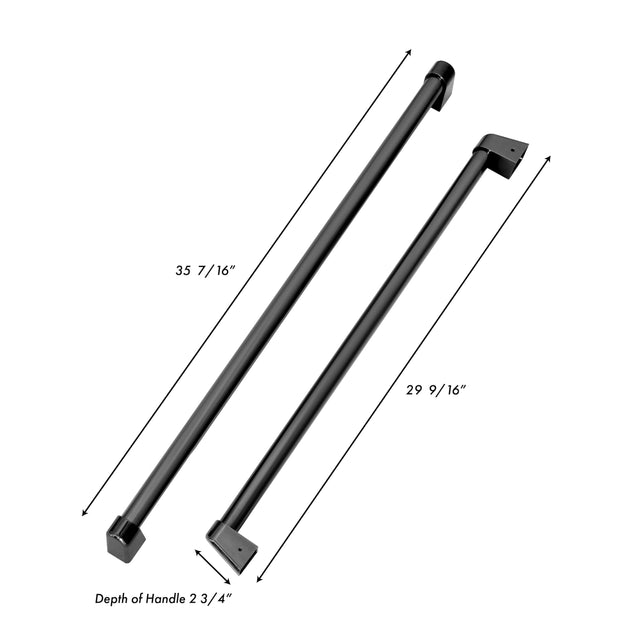ZLINE 60 in. Built-in Refrigerator Handles in Black Stainless Steel for ZLINE RBIV-60 (RBIVH-BS-60)