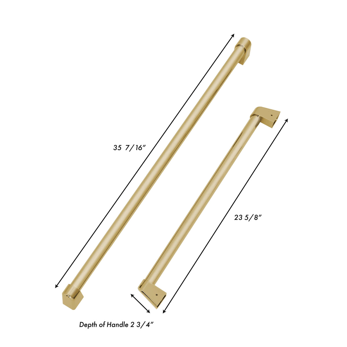 ZLINE Autograph Edition 30 in. Built-in Refrigerator Handles with Accents for RBIV-30 (RBIVHZ-30)