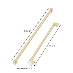 ZLINE Autograph Edition 30 in. Built-in Refrigerator Handles with Accents for RBIV-30 (RBIVHZ-30)