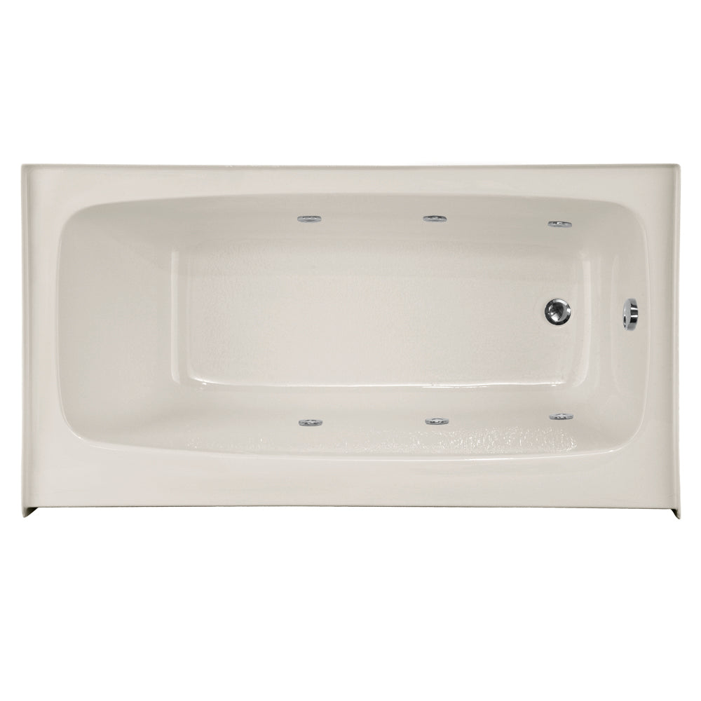 Hydro Systems REG6632ATOS-WHI-RH REGAN 6632 AC TUB ONLY - SHALLOW DEPTH-WHITE-RIGHT HAND