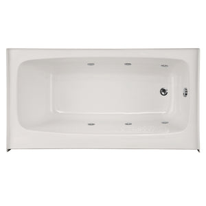 Hydro Systems REG6632AWPS-BON-RH REGAN 6632 AC W/WHIRLPOOL SYSTEM - SHALLOW DEPTH-BONE-RIGHT HAND