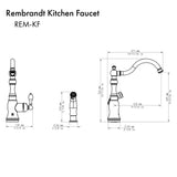 ZLINE Rembrandt Kitchen Faucet (REM-KF)
