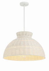 Reese 4 Light Matte White Chandelier RES-10524-MT