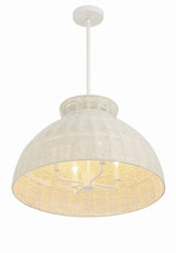 Reese 4 Light Matte White Chandelier RES-10524-MT