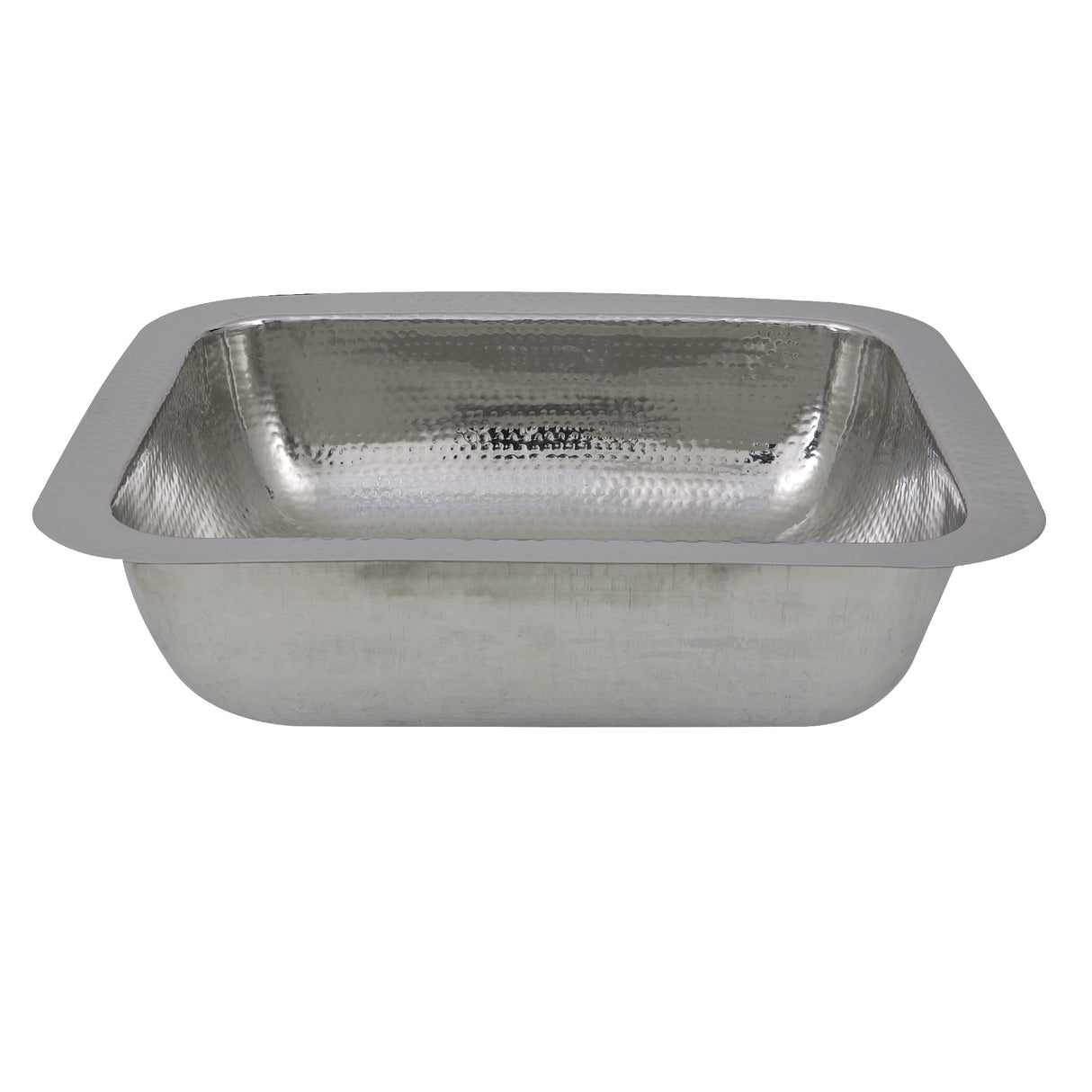 Nantucket Sinks RES - 17.5 Inch Hammered Stainless Steel Rectangle Bar Sink