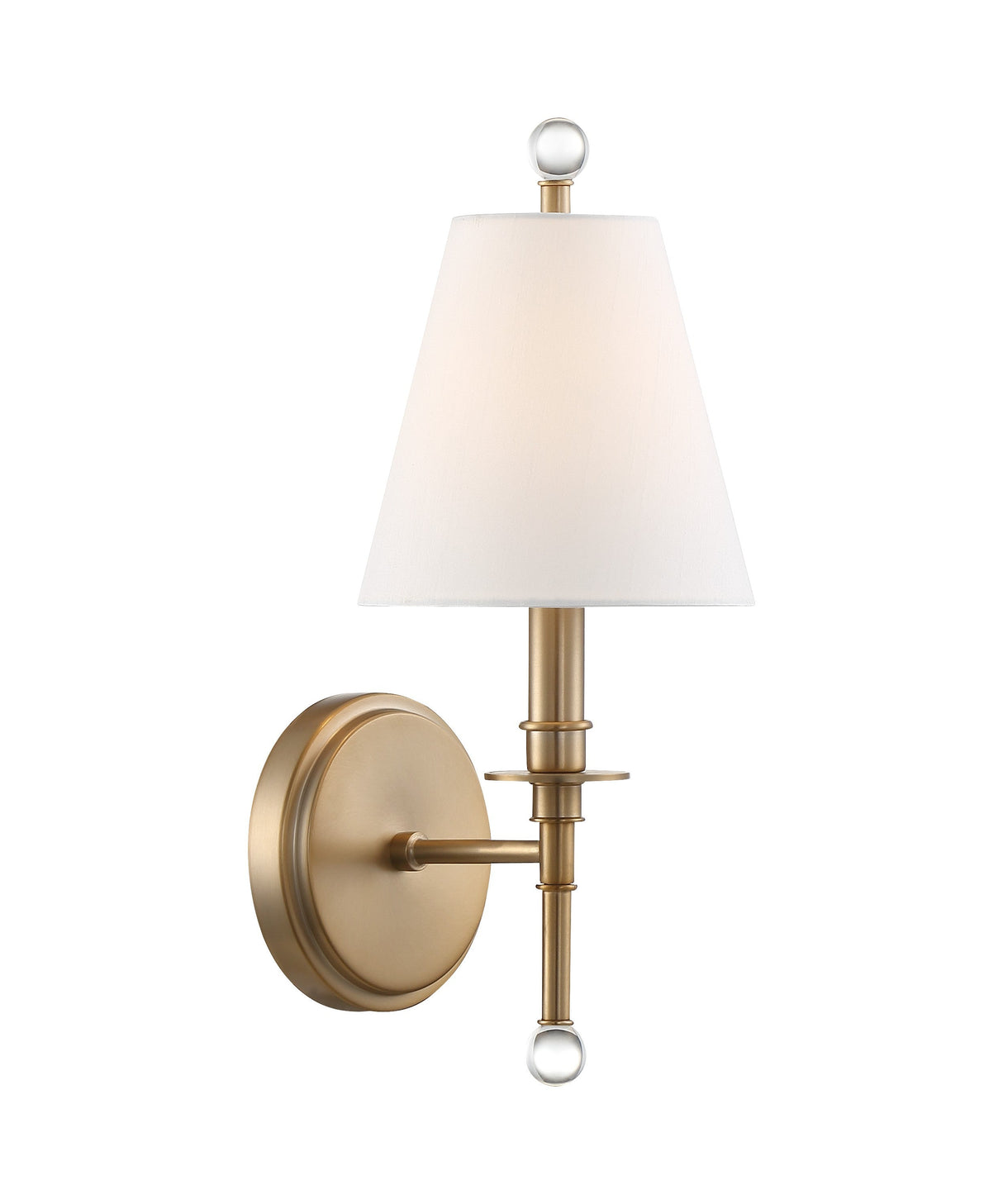 Riverdale 1 Light Aged Brass Sconce RIV-382-AG