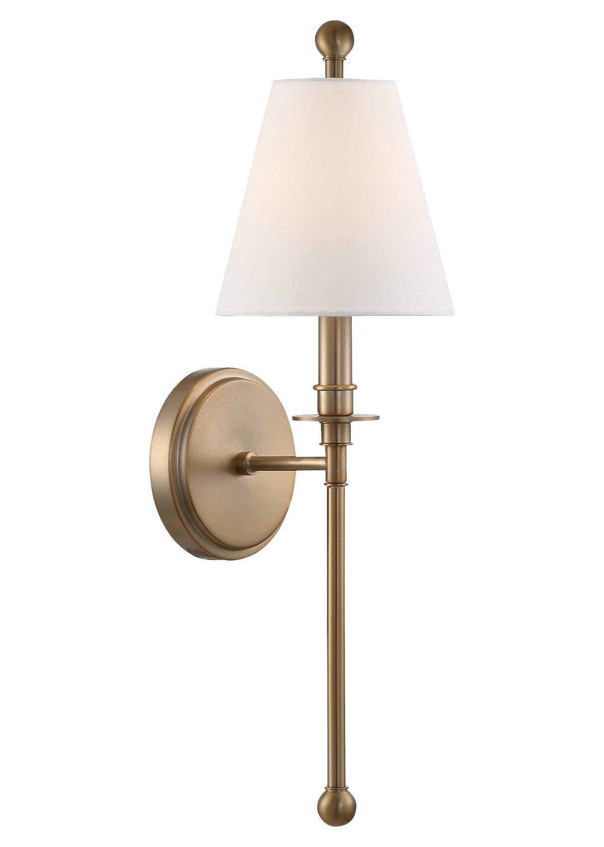 Riverdale 1 Light Aged Brass Sconce RIV-382-AG