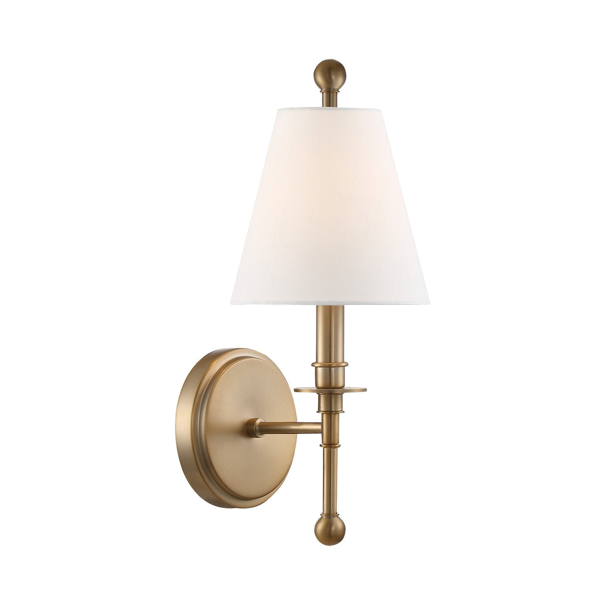 Riverdale 1 Light Aged Brass Sconce RIV-382-AG