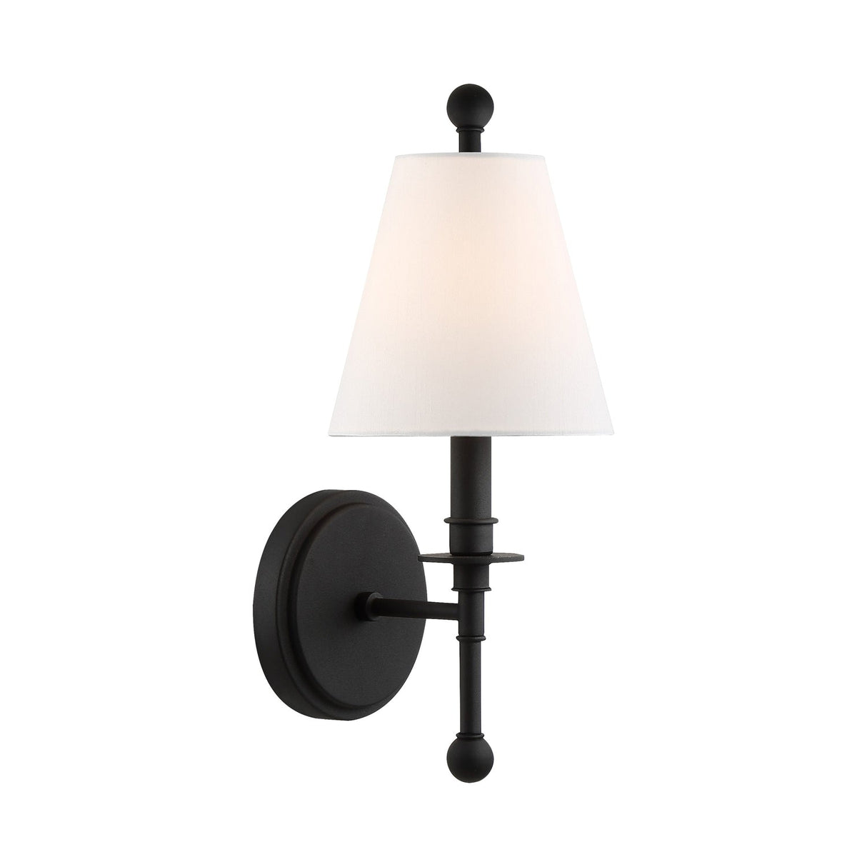 Riverdale 1 Light Black Forged Sconce RIV-382-BF