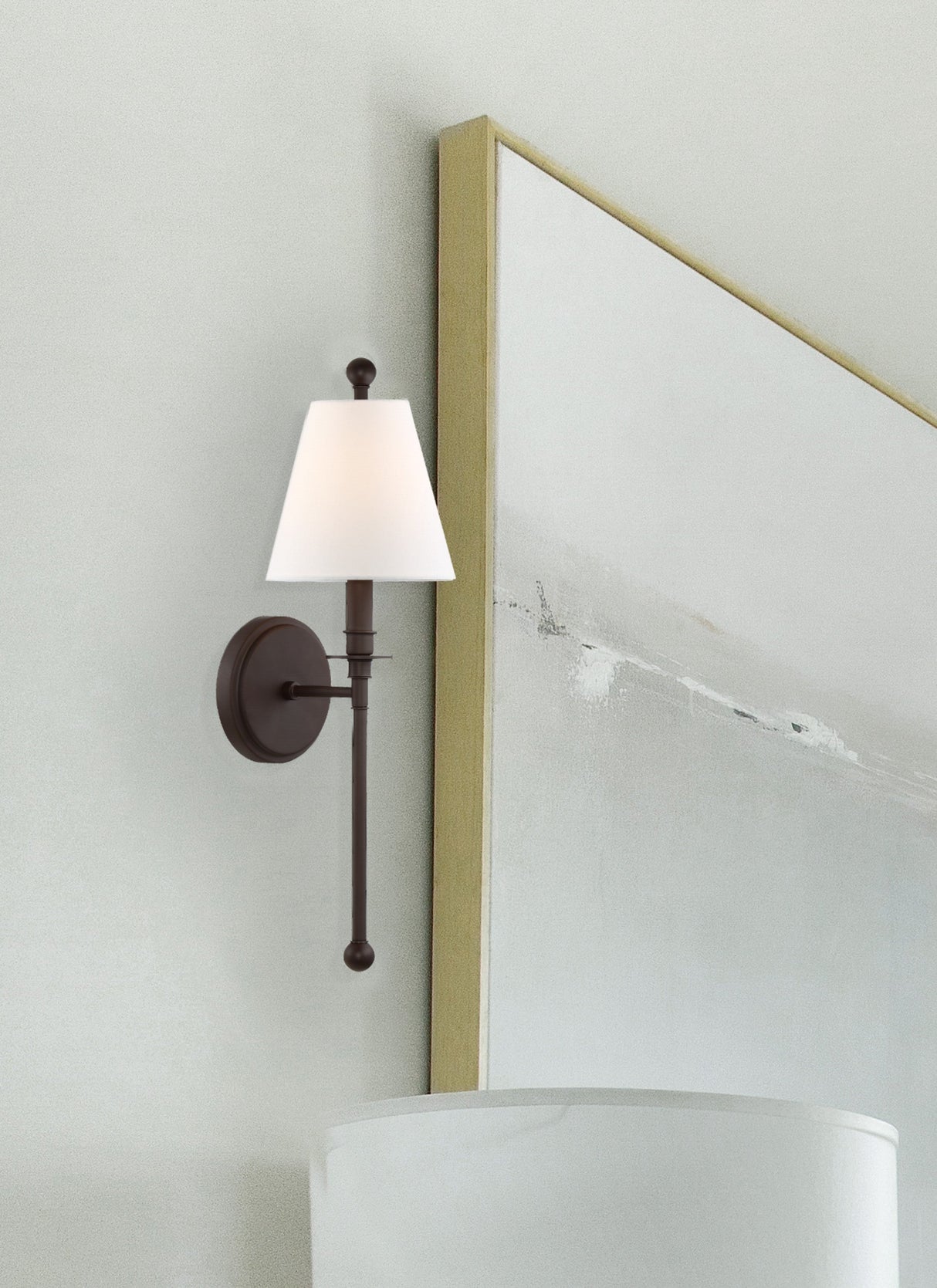 Riverdale 1 Light Aged Brass Sconce RIV-382-AG