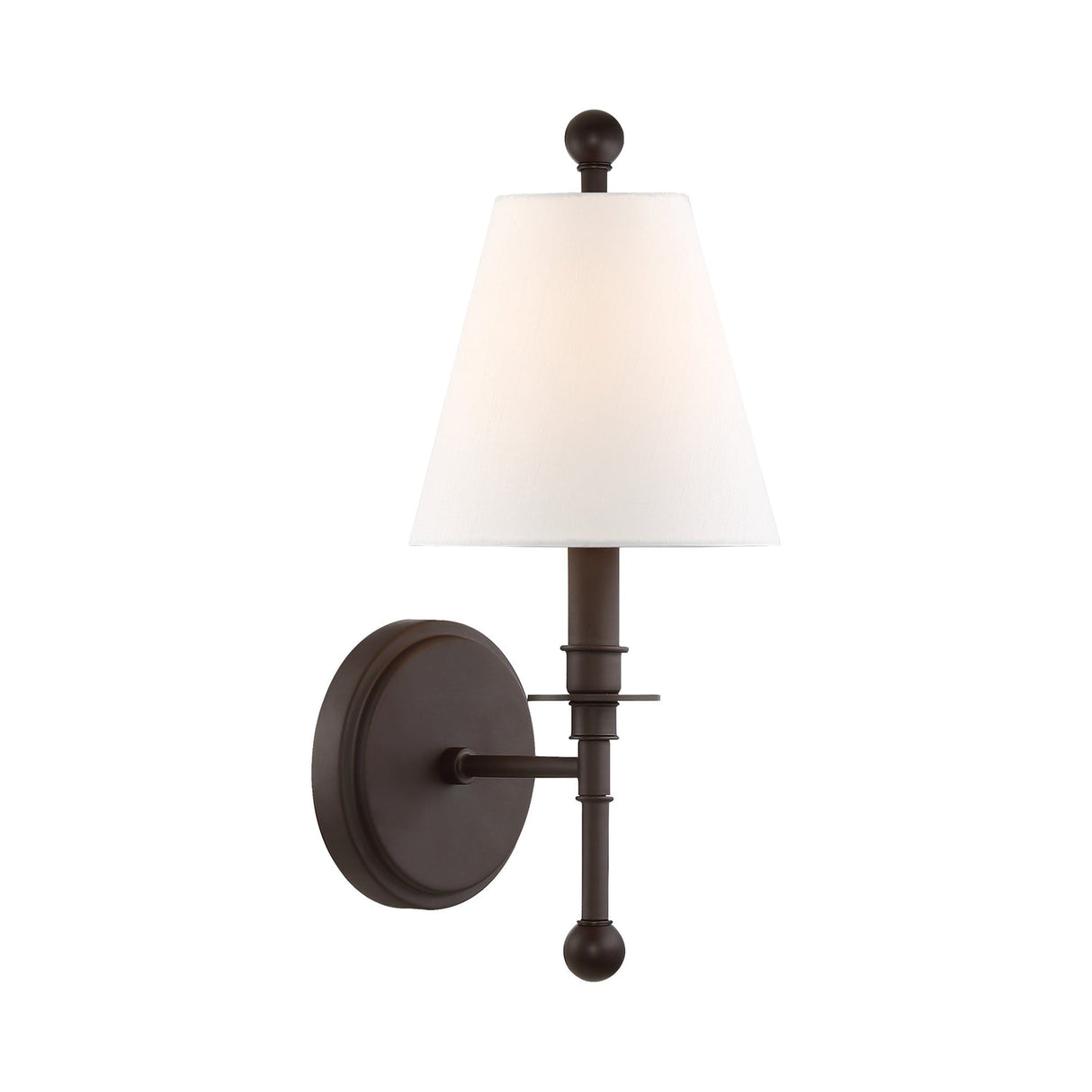 Riverdale 1 Light Dark Bronze Sconce RIV-382-DB