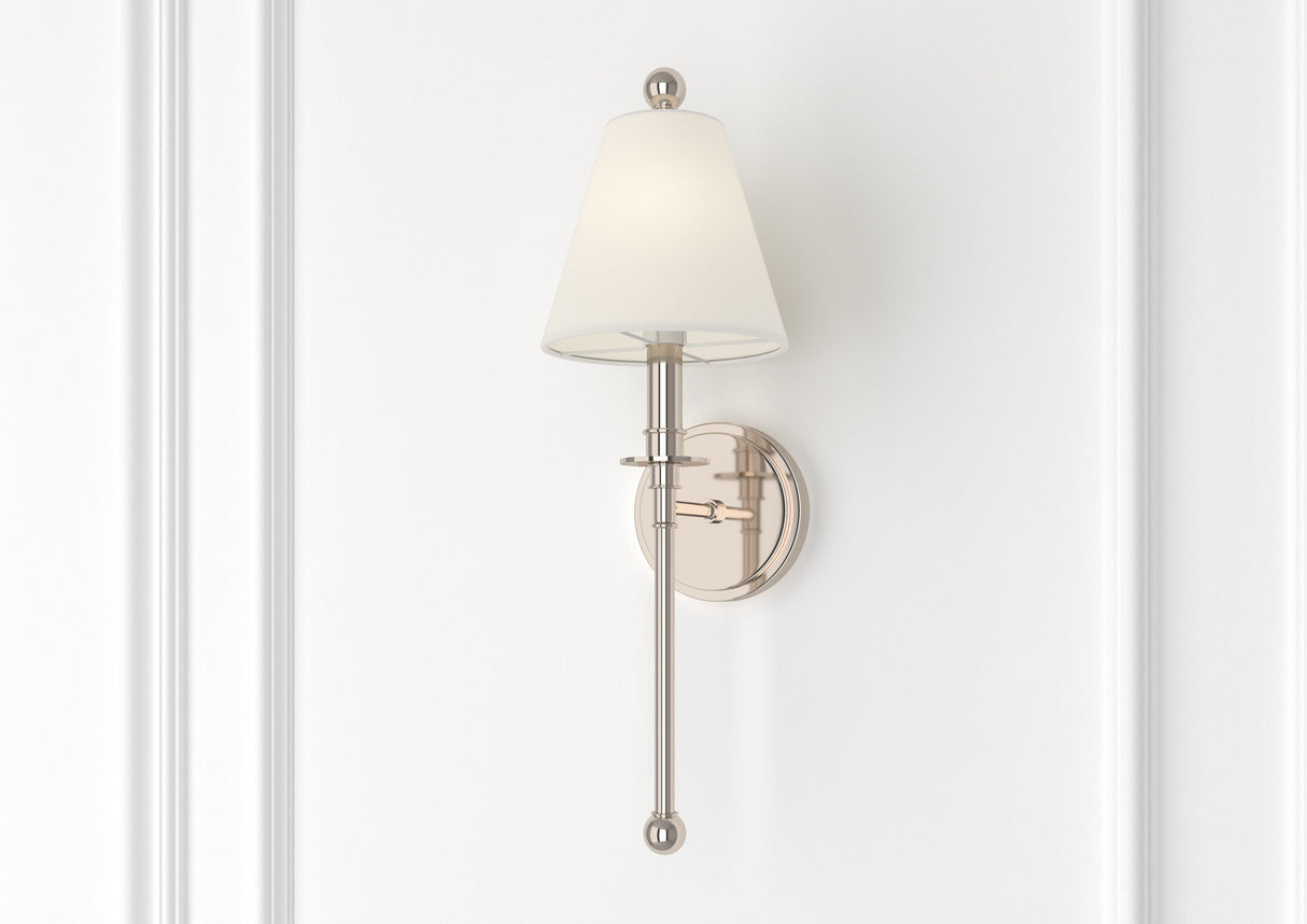 Riverdale 1 Light Aged Brass Sconce RIV-382-AG