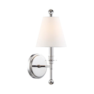 Riverdale 1 Light Polished Nickel Sconce RIV-382-PN