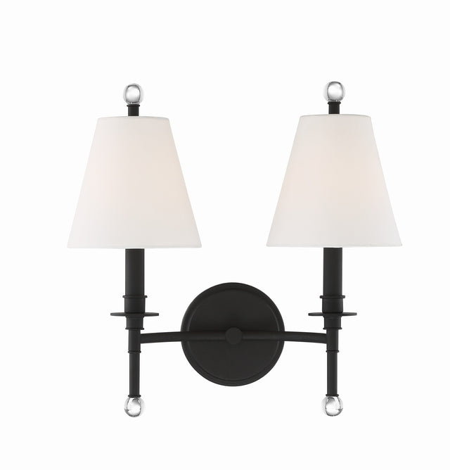 Riverdale 2 Light Aged Brass Sconce RIV-383-AG