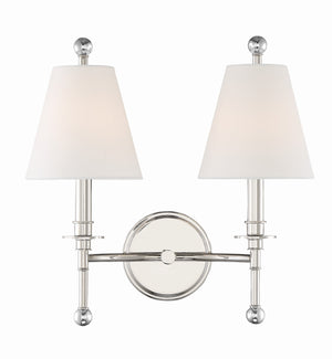 Riverdale 2 Light Aged Brass Sconce RIV-383-AG